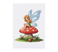 Azeeda 'Fairy on Toadstool' Temporary Tattoo - A6 (TO00102293)
