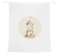 Azeeda 'Fairytale Tower' Laundry/Washing Bag (LB00037367) | Storage Sack for Clothes, Bedrooms, Bathrooms, Travel and Students