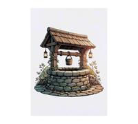 Azeeda 'Fairytale Wishing Well' Temporary Tattoo - A6 (TO00106323)