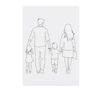 Azeeda 'Family Walking Together' Temporary Tattoo - A6 (TO00097991)