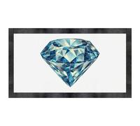 Azeeda 'Fancy Blue Cut Diamond' Pet Feeding Mat (PM00032933)