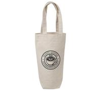 Azeeda 'Fancy Coffee Appreciation Society' Cotton Wine Bottle Gift/Travel Bag (BL00044016)