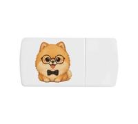 Azeeda 'Fancy Pomeranian Dog' Pill Box with Splitter (PI00045119)