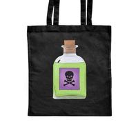 Azeeda 'Fantasy Poison Bottle' Classic Black Tote Shopper Bag (ZB00022016)