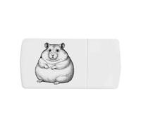 Azeeda 'Fat Hamster' Pill Box with Tablet Splitter (PI00045072)