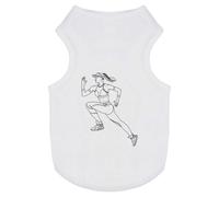 Azeeda 'Female Runner' Pet Dog/Cat T-Shirt, L (PT00097983)
