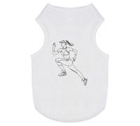 Azeeda 'Female Runner' Pet Dog/Cat T-Shirt, XS (PT00097980)