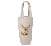 Azeeda 'Fennec Fox' Cotton Wine Bottle Gift/Travel Bag (BL00047696)