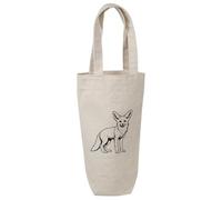 Azeeda 'Fennec Fox' Cotton Wine Bottle Gift/Travel Bag (BL00047697)