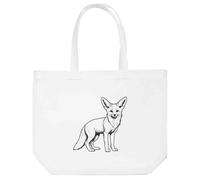 Azeeda 'Fennec Fox' Tote Shopping Bag For Life (BG00089320)