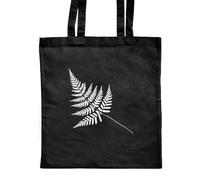 Azeeda 'Fern Leaf Silhouette' Classic Black Tote Shopper Bag (ZB00032397)