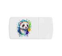 Azeeda 'Ferret Portrait' Pill Box with Tablet Splitter (PI00043993)