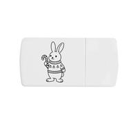 Azeeda 'Festive Bunny' Pill Box with Splitter (PI00046657)