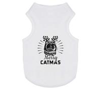 Azeeda 'Festive Merry Catmas' Pet Dog/Cat T-Shirt, L (PT00170979)