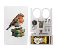 Azeeda 'Festive Robin' Mini Travel Sewing Kit (SE00050216)