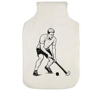 Azeeda 'Field Hockey Player' Hot Water Bottle Cover (HW00044031)