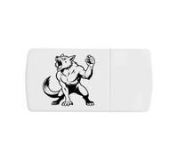 Azeeda 'Fierce Werewolf' Pill Box with Tablet Splitter (PI00042228)