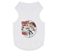 Azeeda 'Fight Like a Girl' Pet Dog/Cat T-Shirt, L (PT00161067)