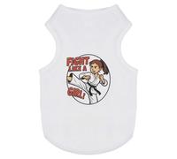 Azeeda 'Fight Like a Girl' Pet Dog/Cat T-Shirt, S (PT00161065)