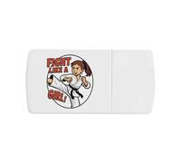 Azeeda 'Fight Like a Girl' Pill Box with Tablet Splitter (PI00036667)