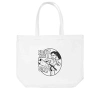 Azeeda 'Fight Like a Girl' Tote Shopping Bag For Life (BG00085018)