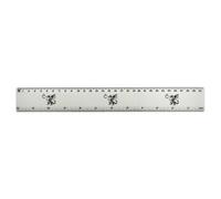 Azeeda 'Fire Breathing Dragon' 30cm (12 Inch) White Plastic Ruler (RL00107210)