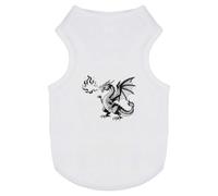 Azeeda 'Fire Breathing Dragon' Pet Dog/Cat T-Shirt, M (PT00177698)