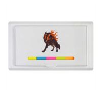 Azeeda 'Fire Wolf' Sticky Note Ruler Pad (ST00046156)