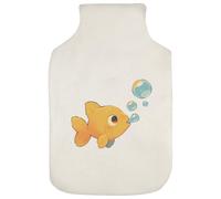 Azeeda 'Fish Blowing Bubbles ' Hot Water Bottle Cover (HW00052669)