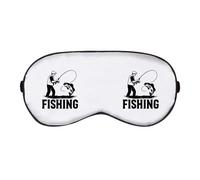 Azeeda 'Fisherman and Fish' Sleep/Travel Eye Mask (EY00031457)