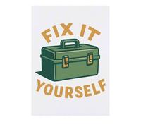 Azeeda 'Fix It Yourself Tool Box Home Repair' Temporary Tattoo - Water Resistant, Skin-Safe, Non-Toxic Transfer (TO00092829)