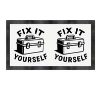 Azeeda 'Fix It Yourself Tool Box' Pet Feeding Mat (PM00033466)