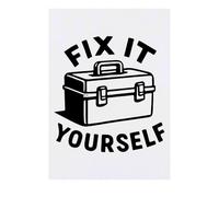 Azeeda 'Fix It Yourself Tool Box' Temporary Tattoo - Water Resistant, Skin-Safe, Non-Toxic Transfer (TO00092827)