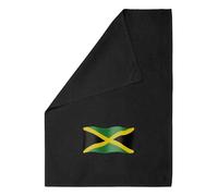 Azeeda 'Flag Of Jamaica' Black Cotton Tea Towel/Dish Cloth (TW00048589)