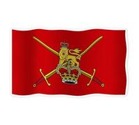 Azeeda 'Flag of The British Army' Sticker - White, 21cm (DW00079686)