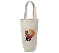 Azeeda 'Flame Fox' Cotton Wine Bottle Gift/Travel Bag (BL00048897)