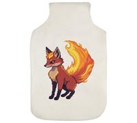 Azeeda 'Flame Fox' Hot Water Bottle Cover (HW00048830)