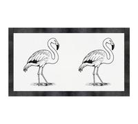 Azeeda 'Flamingo Walking Through Water' Pet Feeding Mat (PM00035983)