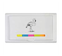 Azeeda 'Flamingo Walking Through Water' Sticky Note Ruler Pad (ST00044934)