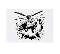 Azeeda 'Flight Combat Action' Temporary Tattoo - Water Resistant, Skin-Safe, Non-Toxic Transfer (TO00090311)