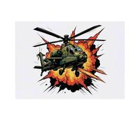 Azeeda 'Flight Combat Action' Temporary Tattoo - Water Resistant, Skin-Safe, Non-Toxic Transfer (TO00090313)