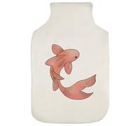 Azeeda 'Floating Red Fish' Hot Water Bottle Cover (HW00045551)