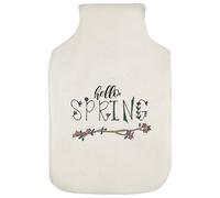 Azeeda 'Floral Hello Spring' Hot Water Bottle Cover (HW00049716)