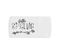 Azeeda 'Floral Hello Spring' Pill Box with Splitter (PI00043209)