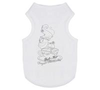 Azeeda 'Floral Tea Ghost' Pet Dog/Cat T-Shirt, S (PT00180541)