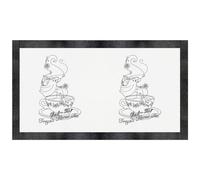 Azeeda 'Floral Tea Ghost' Pet Feeding Mat (PM00036423)