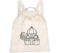 Azeeda 'Florence Cathedral Dome' Canvas Rucksack/Backpack (RK00046869) | Drawstring Day Bag for School, Travel, Books and Outdoor Use