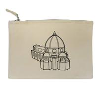 Azeeda 'Florence Cathedral Dome' Canvas Zip Clutch Bag (CL00052136)