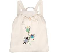 Azeeda 'Flower Fairies Playing ' Canvas Rucksack/Backpack (RK00050917)