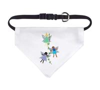 Azeeda 'Flower Fairies Playing ' Pet Bandana - White, S (PD00088627)